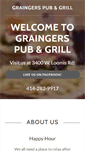 Mobile Screenshot of graingersbar.com